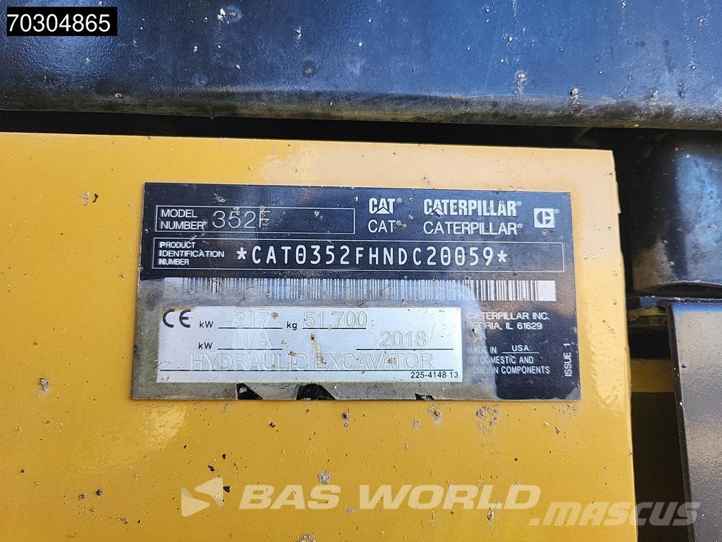 CAT 352 F 大型油圧ショベル12t以上(パワーショベル・ユンボ)