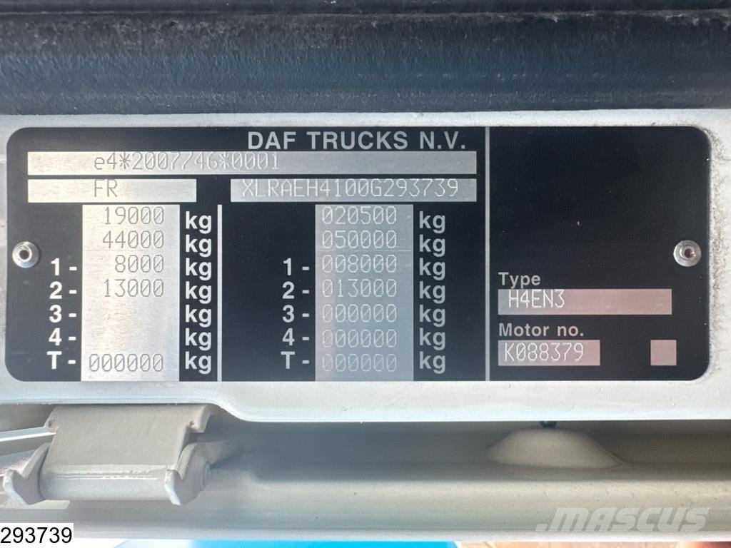 DAF XF 450 EURO 6d, ACC, Standairco, BDF Demountable trucks