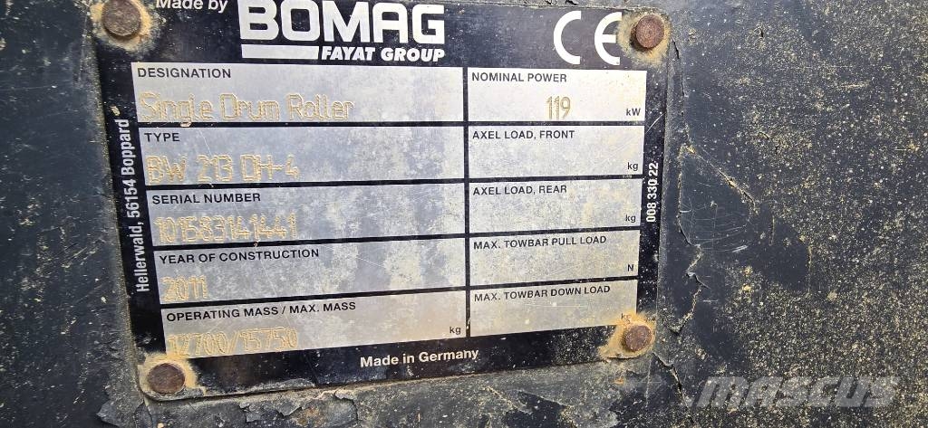 Bomag 213 DH-4 Combi rollers