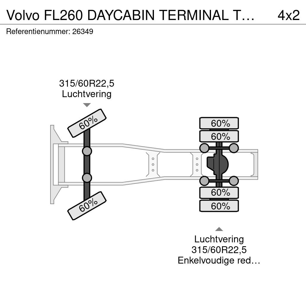 Volvo FL260 DAYCABIN TERMINAL TRACTOR LIKE NEW 47.000KM! Traktorske jedinice