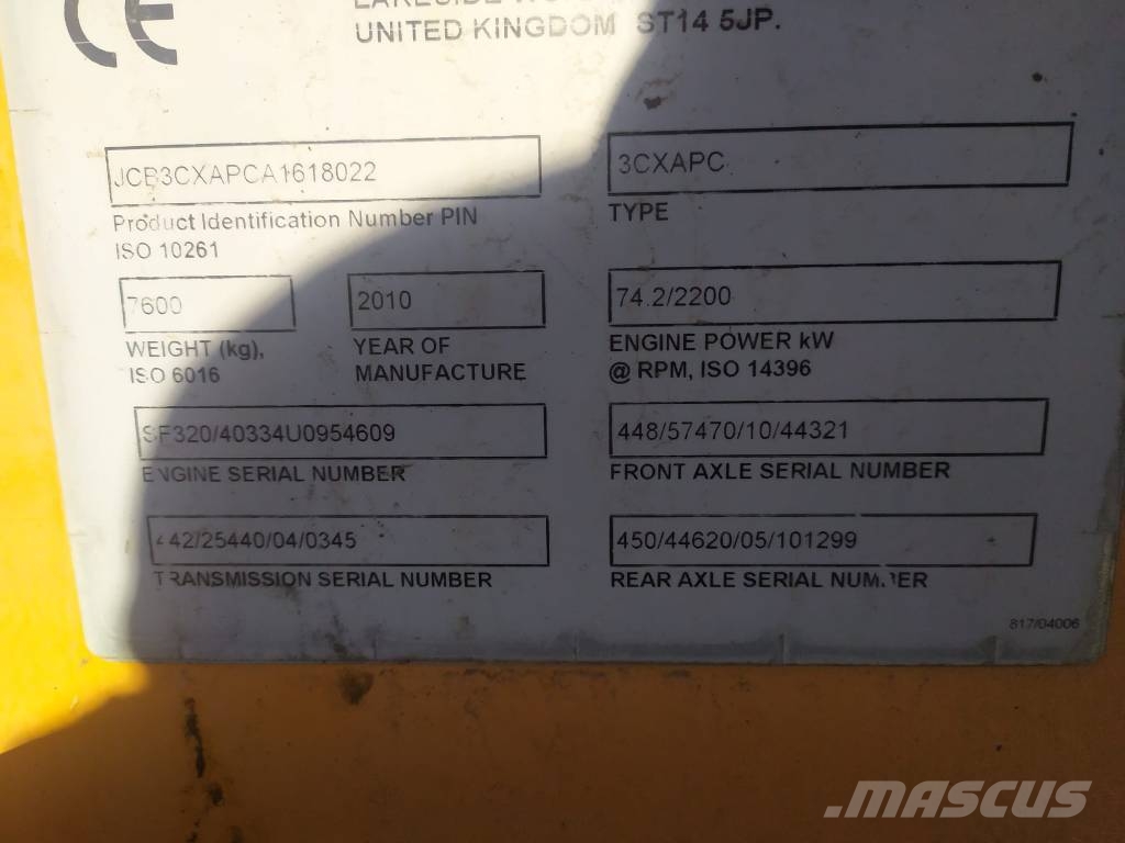 JCB 3 CX Kotrórakodók
