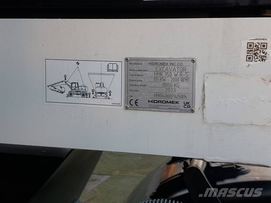 Hidromek HMK 150 WR-5, L5 Grävsystem, Vagn, 3 skopor Bageri na kotačima