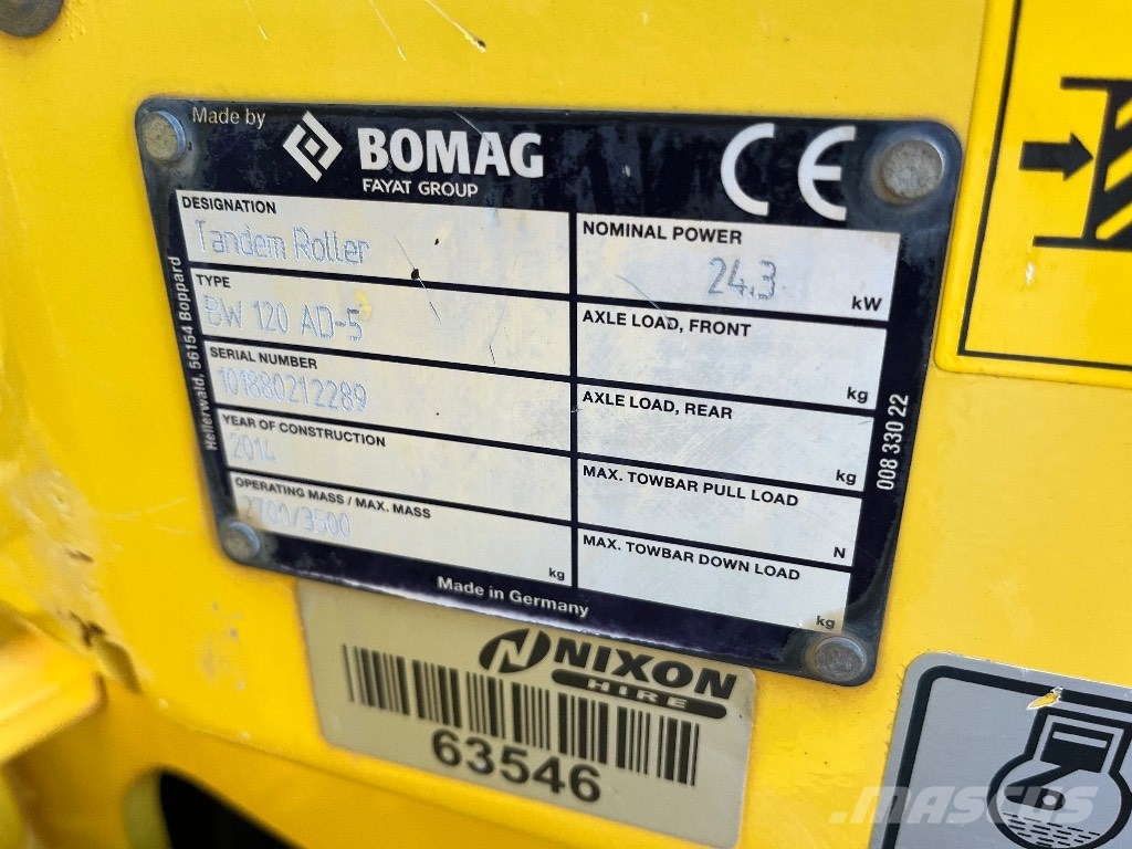 Bomag BW 120 AD-5 Dvojni valjarji