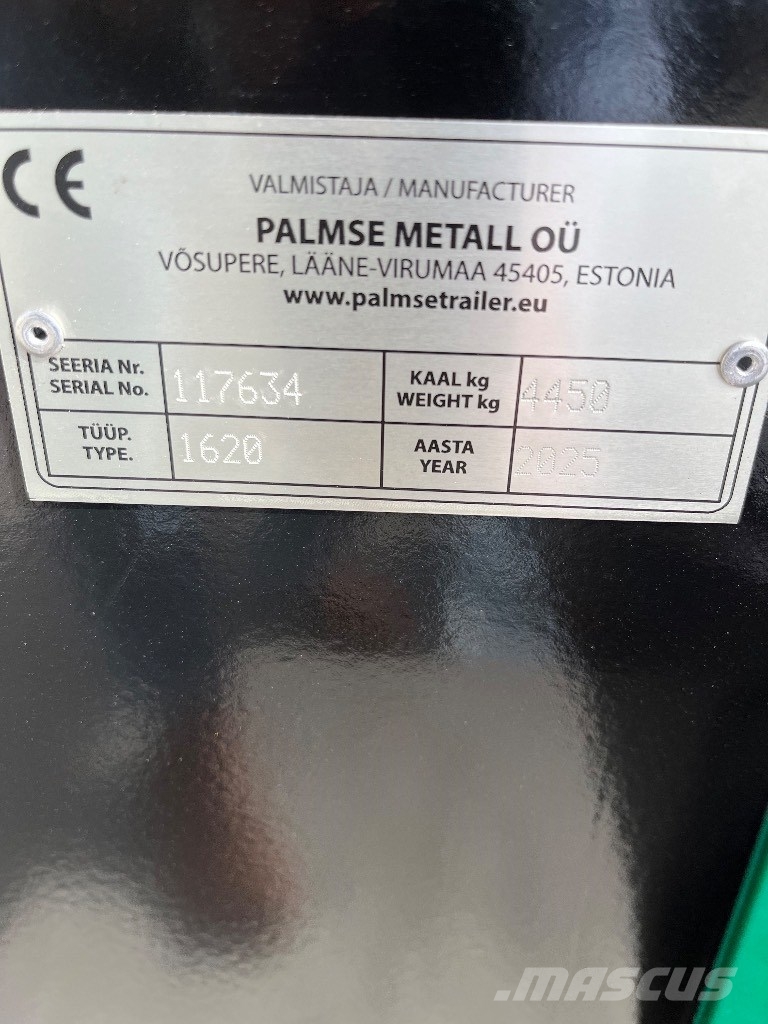 Palmse Trailer D1620 Supervolym 24,5kubik ! Grain / Silage Trailers