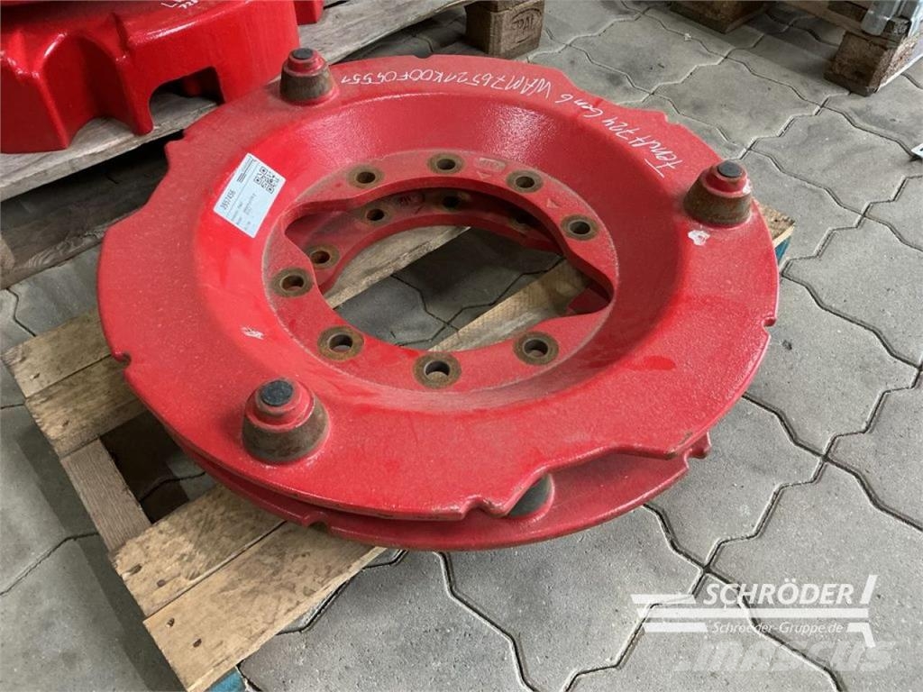 Fendt ANBAUSATZ / ADAPTERPLATTEN RADGEWICHTE Ruedas dobles