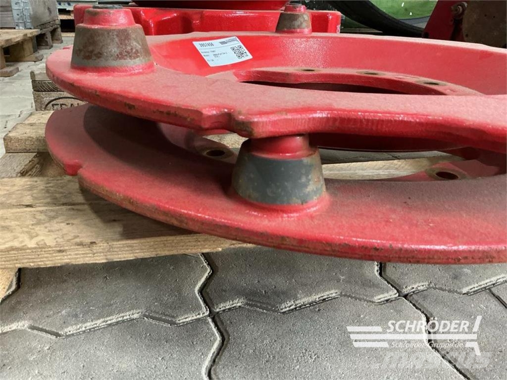 Fendt ANBAUSATZ / ADAPTERPLATTEN RADGEWICHTE Ruedas dobles