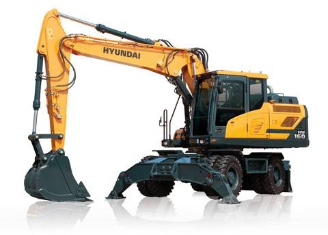 Hyundai HW 160 Excavadoras de ruedas