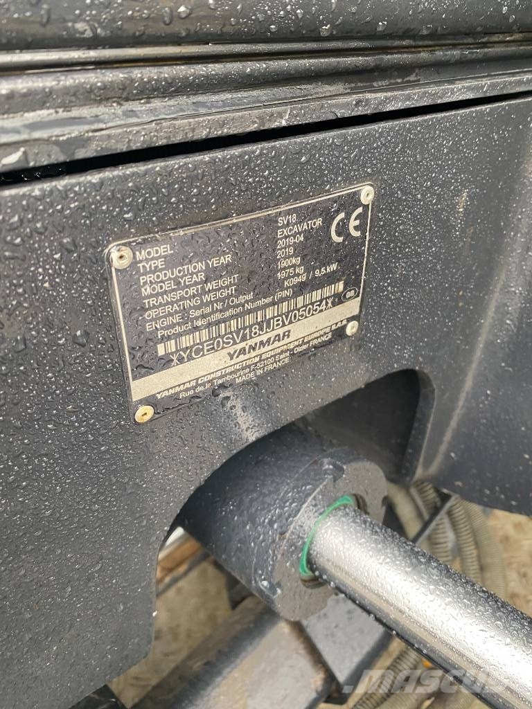 Yanmar SV 18 Minibagger < 7t