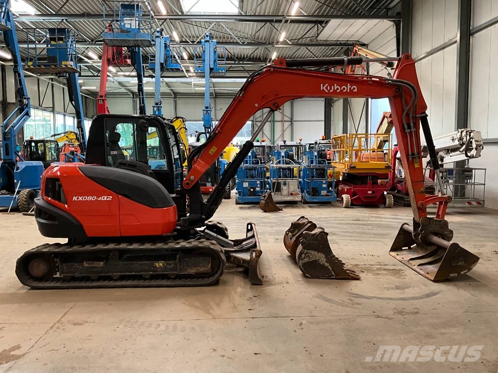 Kubota KX 080-4 A 2 حفارات وسط 7 طن - 12 طن