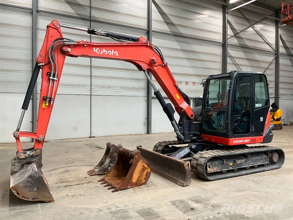 Kubota KX 080-4 A 2 حفارات وسط 7 طن - 12 طن