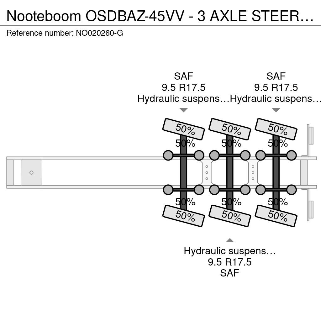 Nooteboom OSDBAZ-45VV - 3 AXLE STEERING, 3,6 M EXTENDABLE Tieflader-Auflieger
