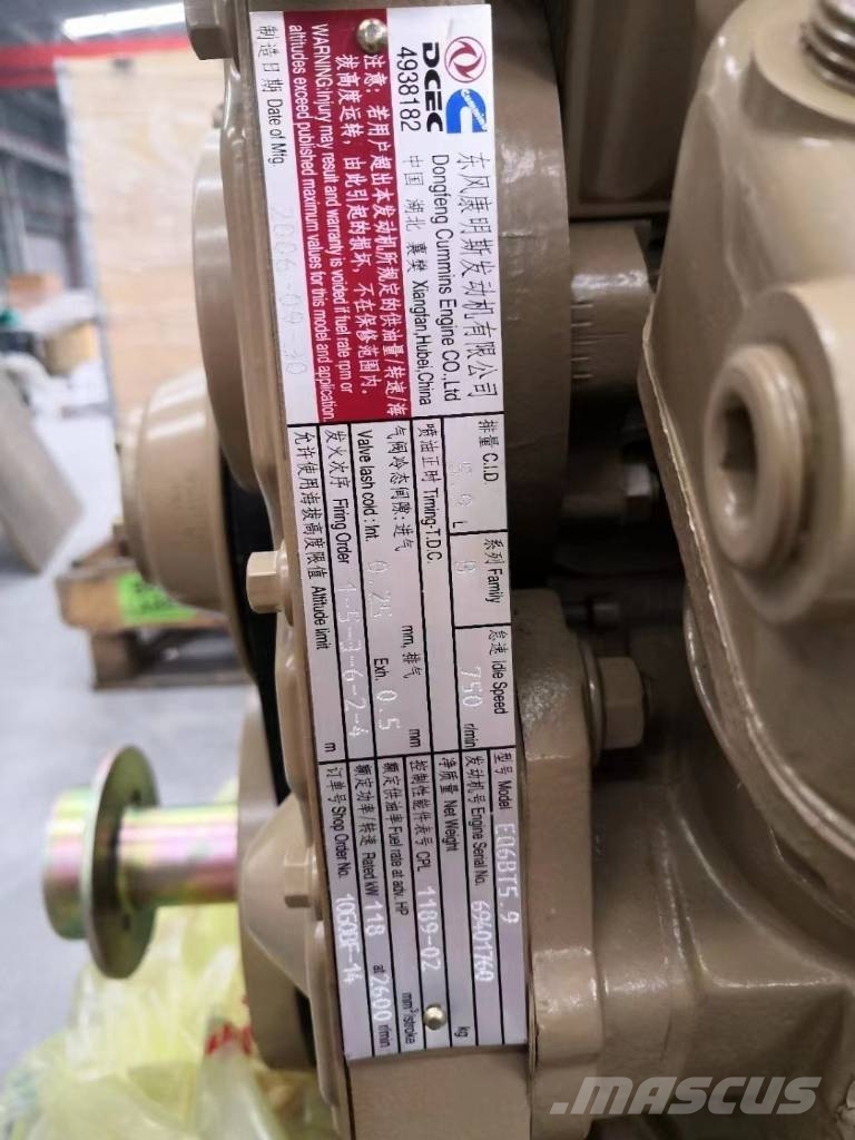 Cummins EQ6BT5.9 Diesel Engine for Construction Machine Varikliai