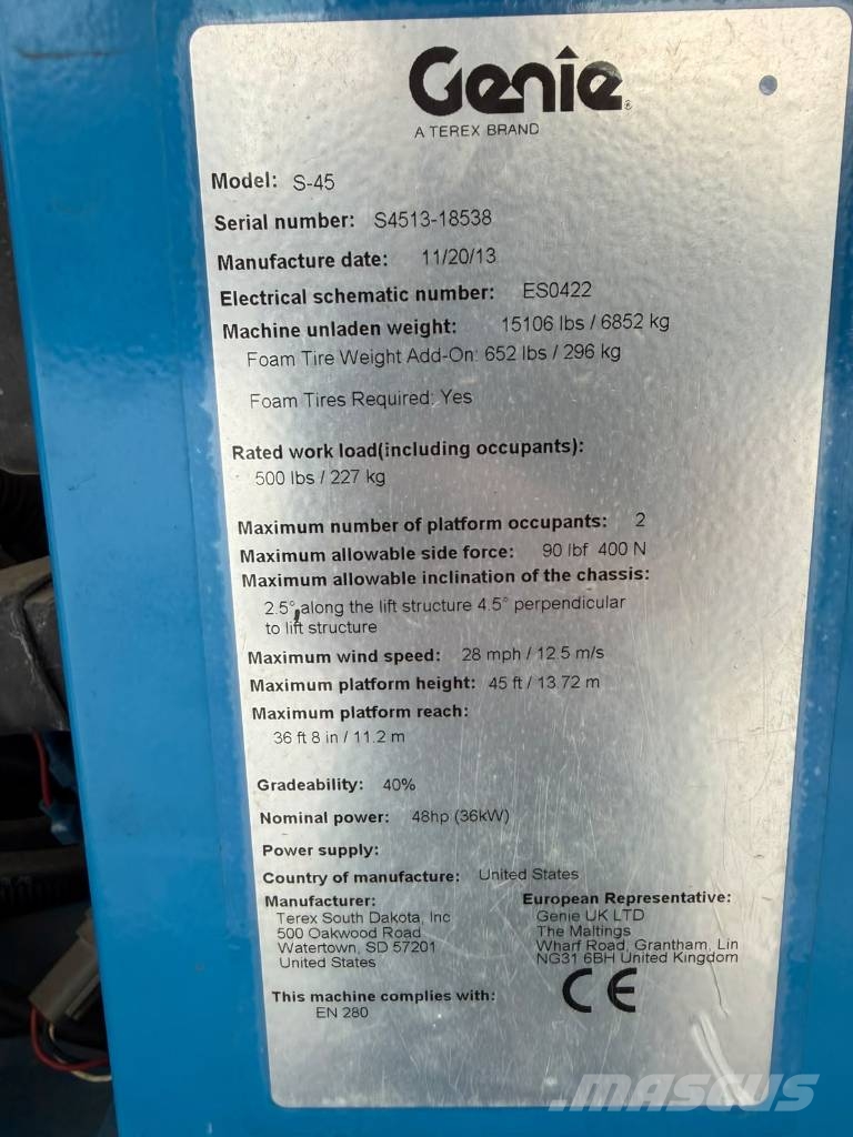 Genie S 45 Teleszkópos emelők