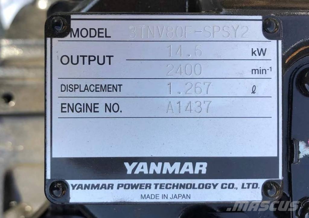 Yanmar Yanmar 3TNV80 Engine Motory