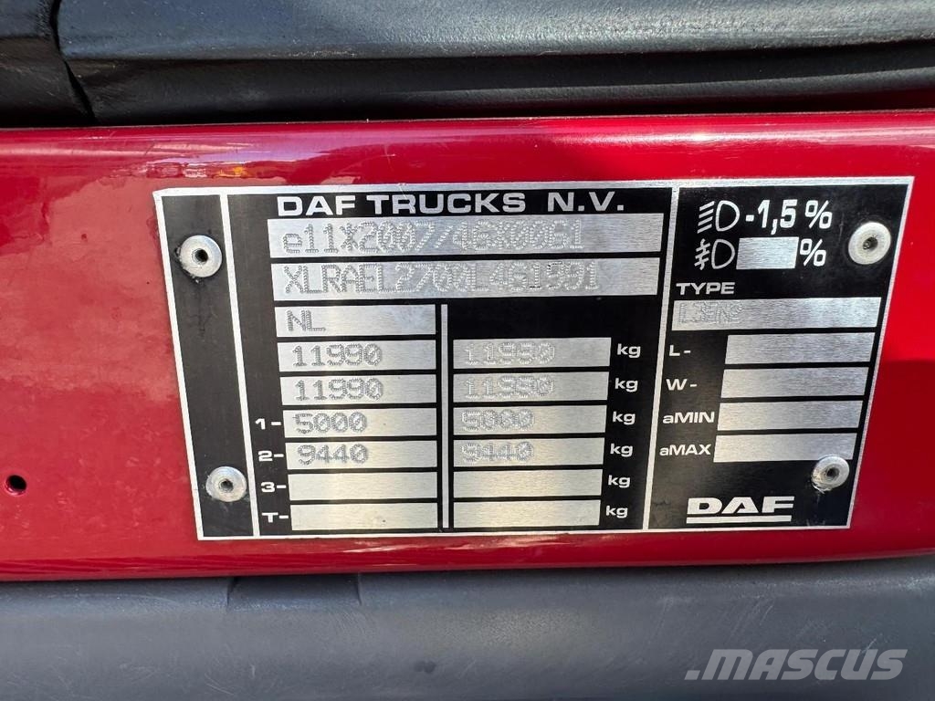 DAF LF 230 4X2 EURO 6 + DHOLLANDIA LIFT 1500KG 厢式货车