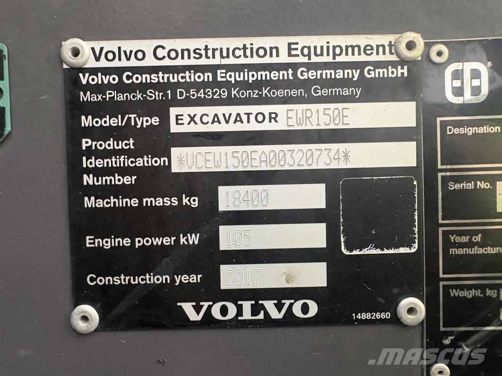 Volvo EWR150E Bageri na kotačima