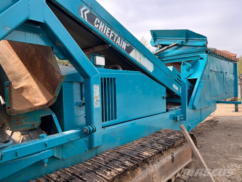 PowerScreen portable screener-washer Chieftain 2100, Finemaster 120, T5032 Mobile screeners
