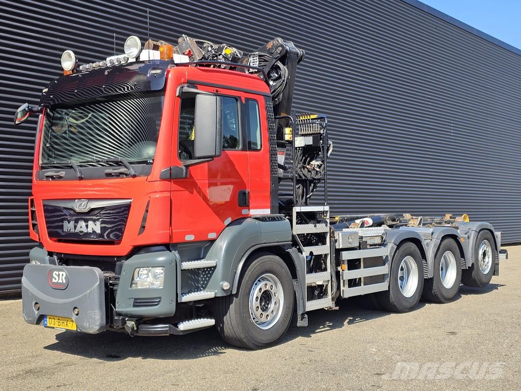 MAN TGS 35.400 8X4-4 BL / Z CRANE + HOOKLIFT Camiones grúa