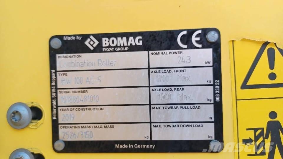 Bomag BW 100 AC-5 Rodillos combinados