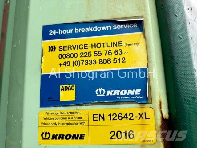 Krone Mega/Edscha/Liftachse/ 3x Achsen PBW Poluprikolice sa ciradom