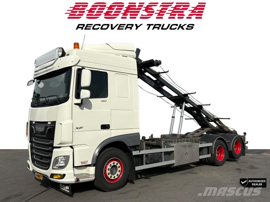 DAF XF 480 6x2 Kabelsysteem 22 Ton ACC Airco Haak/Arm Vrachtwagen met containersysteem