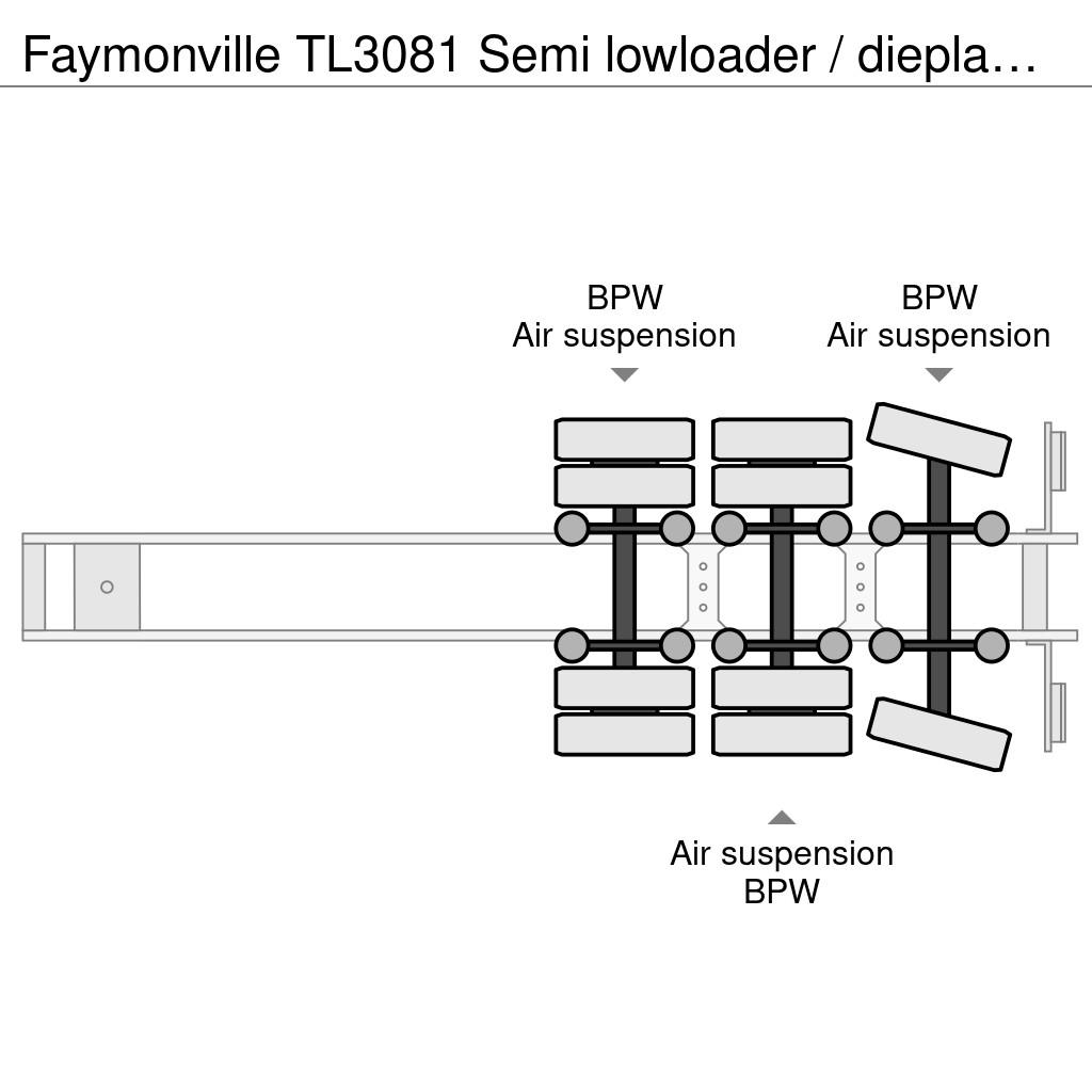 Faymonville TL3081 Semi lowloader / dieplader / tieflader Tieflader-Auflieger