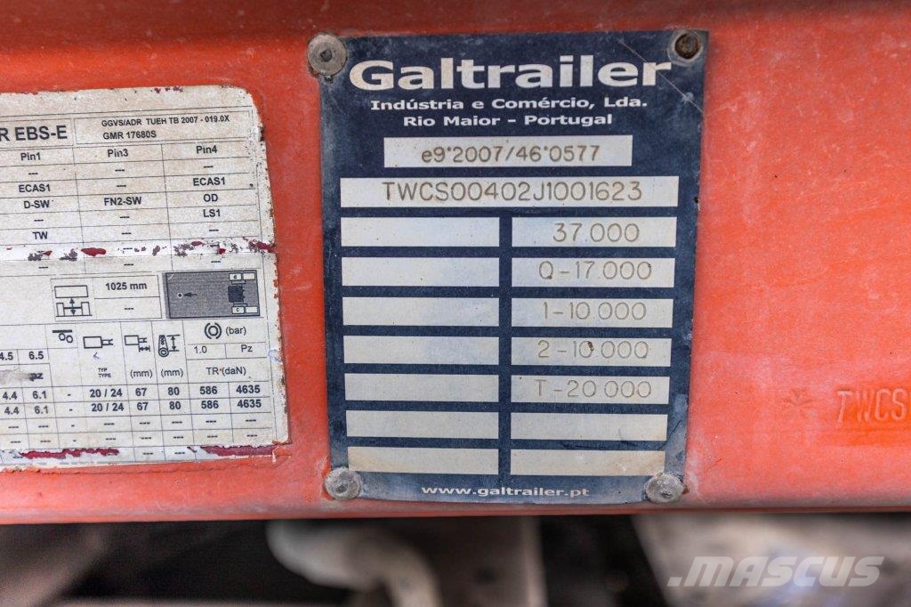  GALTRAILER B2 - HYDR. DEUR Semirremolques bañera