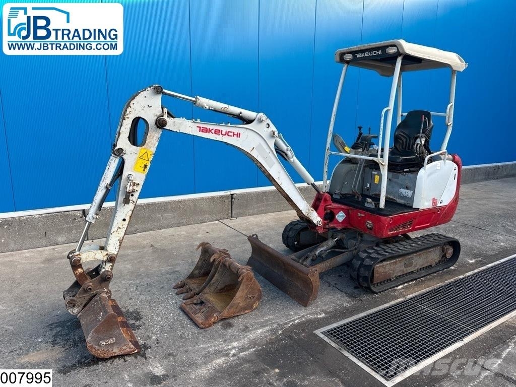 Takeuchi TB216 2700 hr, 11,5 kW, 1770 kg, 2017 Mini bagri <7t