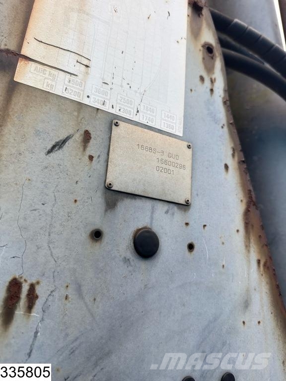 MAN TGA 26 350 6x4, Manual, Steel, Hiab شاحنات مسطحة/مفصلية الجوانب