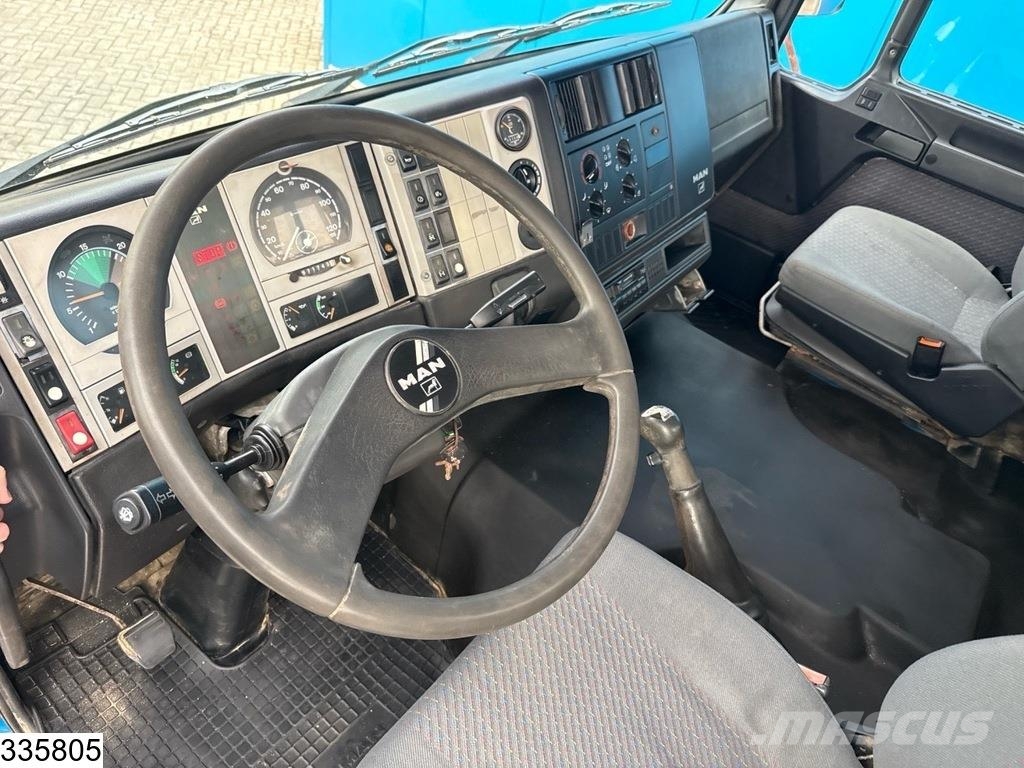 MAN TGA 26 350 6x4, Manual, Steel, Hiab شاحنات مسطحة/مفصلية الجوانب