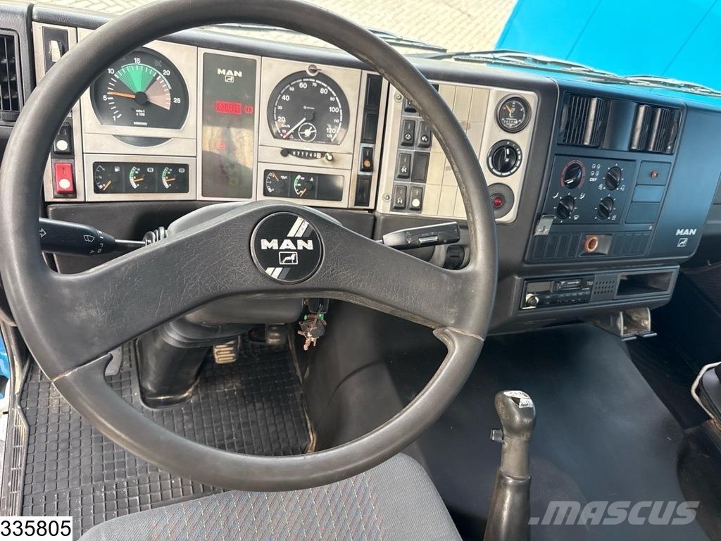 MAN TGA 26 350 6x4, Manual, Steel, Hiab شاحنات مسطحة/مفصلية الجوانب