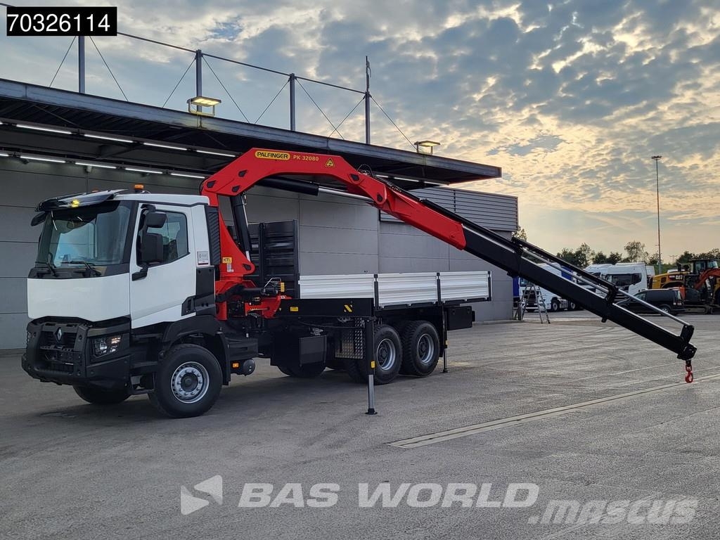Renault K420 6X4 NEW! EURO 3 Palfinger PK32080 Remote 5x E Camiones de cama baja
