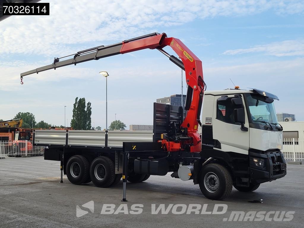 Renault K420 6X4 NEW! EURO 3 Palfinger PK32080 Remote 5x E Camiones de cama baja