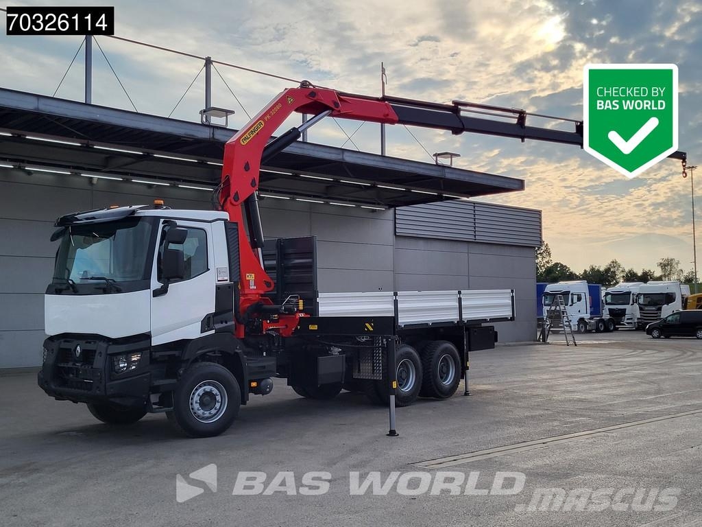 Renault K420 6X4 NEW! EURO 3 Palfinger PK32080 Remote 5x E Camiones de cama baja