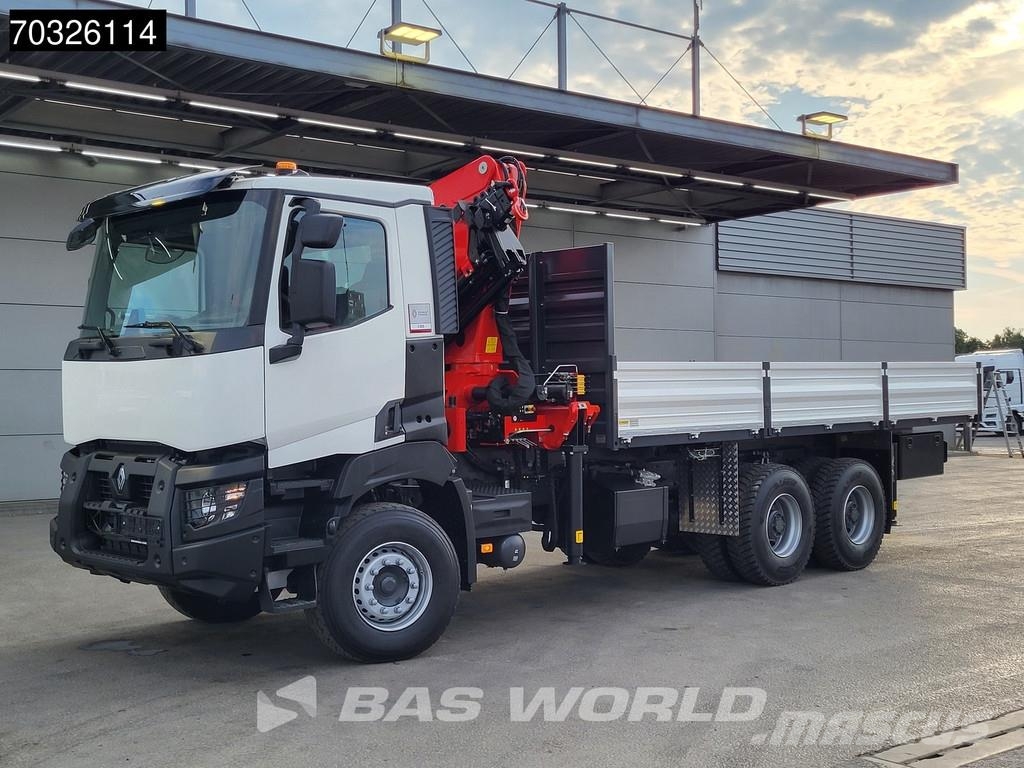 Renault K420 6X4 NEW! EURO 3 Palfinger PK32080 Remote 5x E Camiones de cama baja