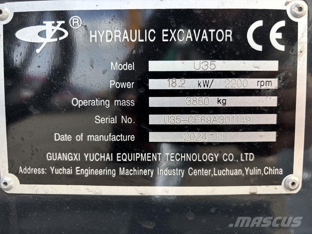 Yuchaï U35 Mini kotrók < 7t