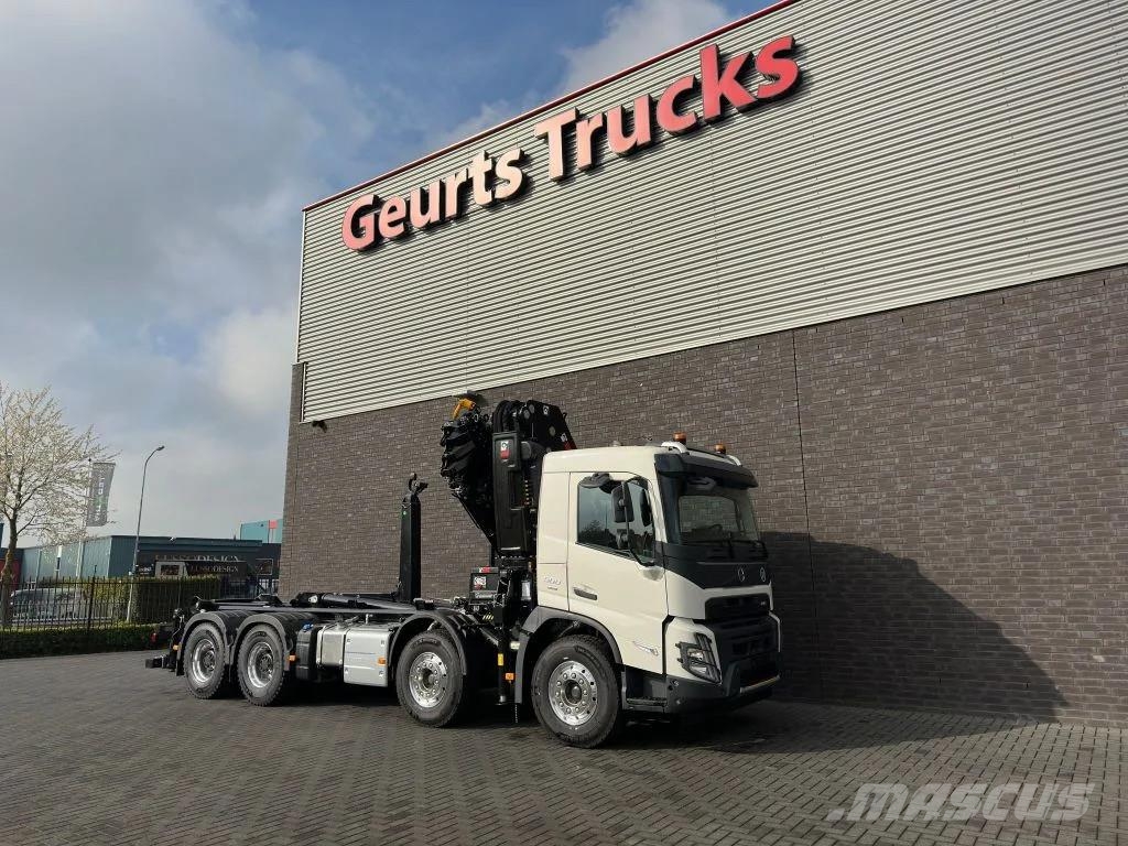 Volvo FMX 500 8X4 HIAB HAAKARM + HIAB 548 E-8 KRAAN/KRAN Nosturiautot