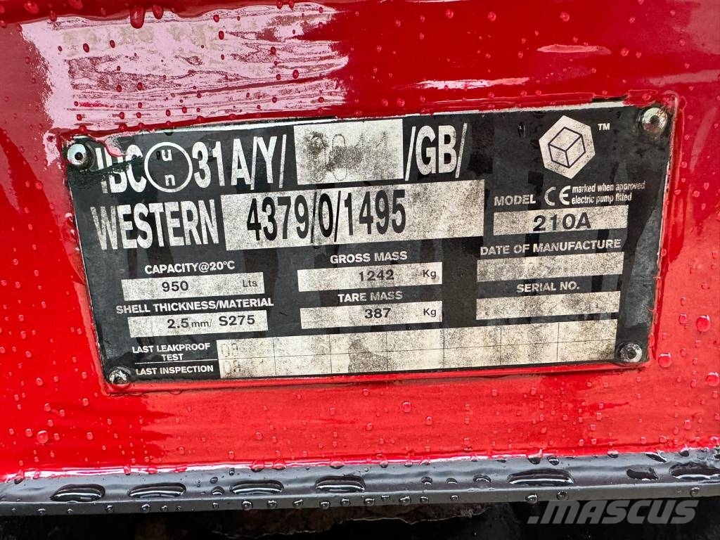 Western 950Litres Kütusemahutid