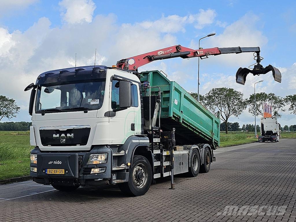 MAN 26.400 TGS 6X4H-4 EEV HMF CRANE Abrollkipper