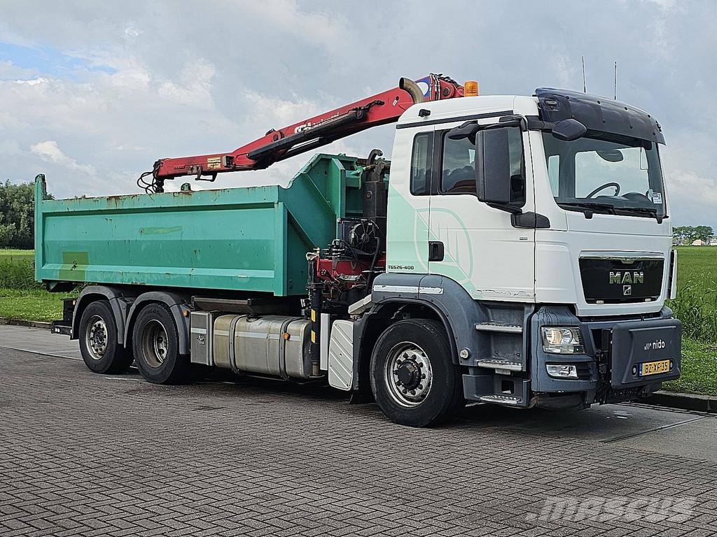 MAN 26.400 TGS 6X4H-4 EEV HMF CRANE Camiones elevadores de gancho