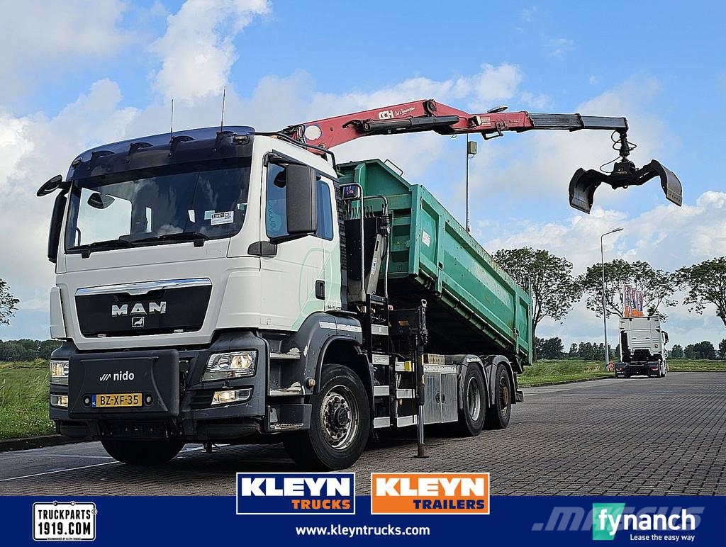 MAN 26.400 TGS 6X4H-4 EEV HMF CRANE Abrollkipper