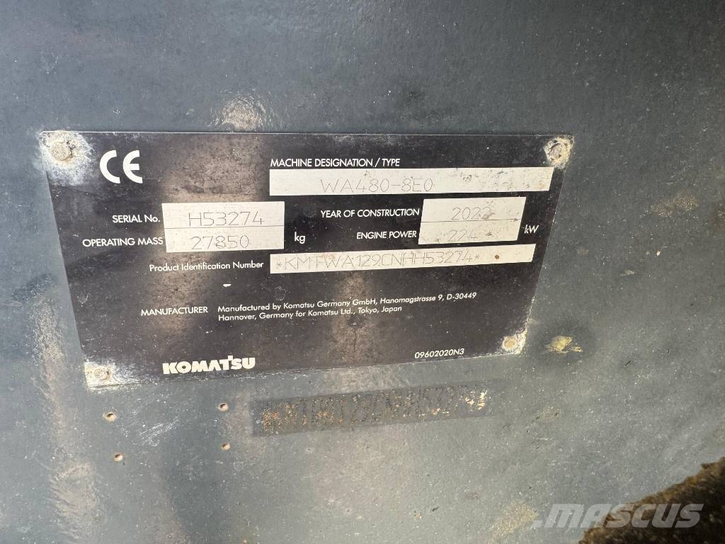 Komatsu WA 480-8 Pale gommate