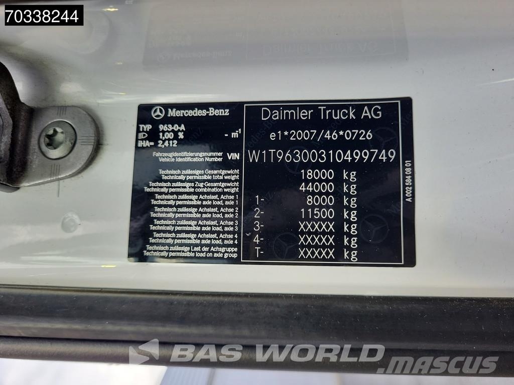 Mercedes-Benz Actros 1842 4X2 6,18m Box Tailgate Automatic Euro Bakwagens met gesloten opbouw