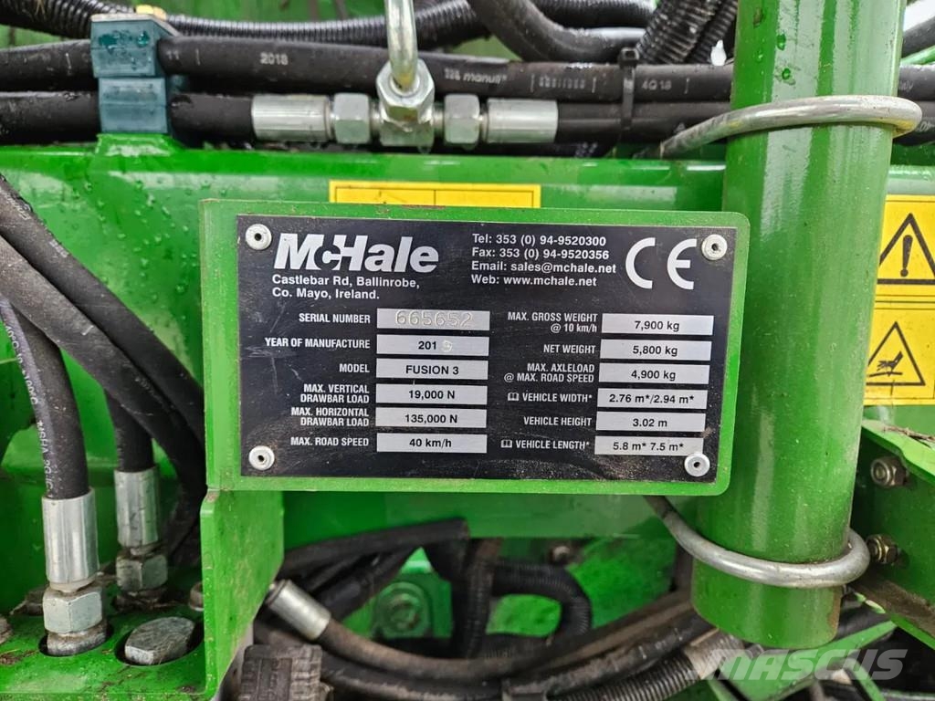 McHale Fusion 3 plus, bj 2019, balenstand 21157 Falciatrinciatrici