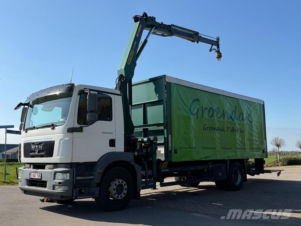 MAN TGM 19.250 PALFINGER CRANE/SLIDE HOOD/LAYING FLAT/ Kraner til alt terræn
