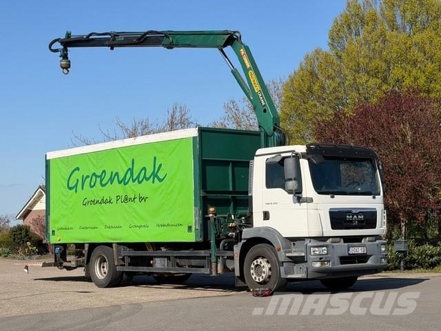 MAN TGM 19.250 PALFINGER CRANE/SLIDE HOOD/LAYING FLAT/ Kraner til alt terræn