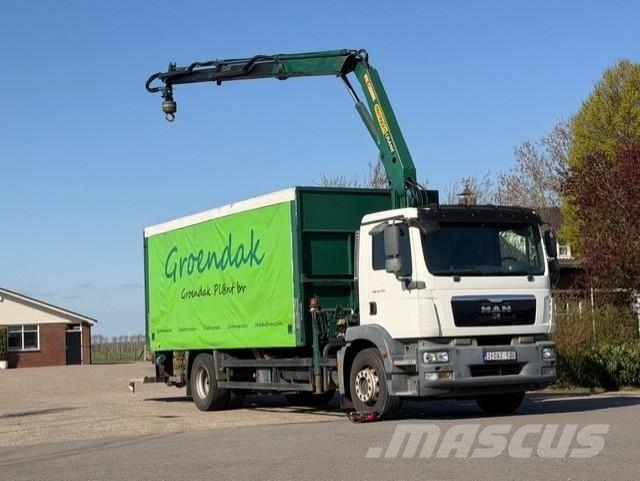 MAN TGM 19.250 PALFINGER CRANE/SLIDE HOOD/LAYING FLAT/ Kraner til alt terræn