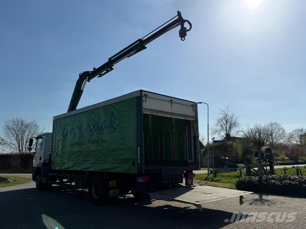 MAN TGM 19.250 PALFINGER CRANE/SLIDE HOOD/LAYING FLAT/ Kraner til alt terræn