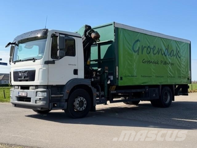MAN TGM 19.250 PALFINGER CRANE/SLIDE HOOD/LAYING FLAT/ Kraner til alt terræn