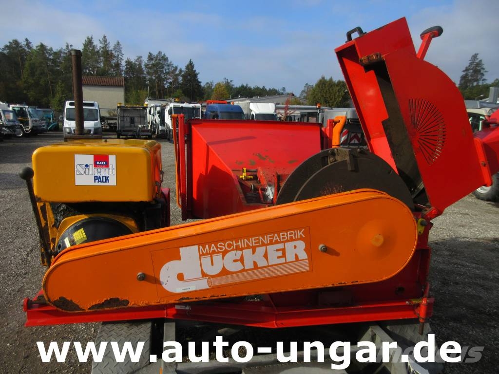 Dücker HM200 Tandemachse Holzhacker Hatz Diesel Häcksler 碎木機